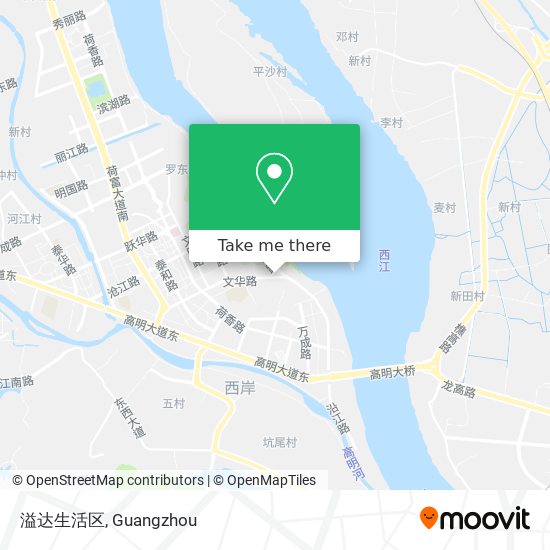 溢达生活区 map