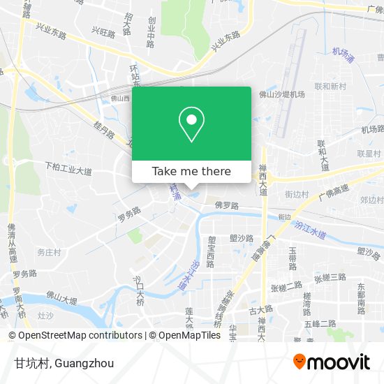 甘坑村 map