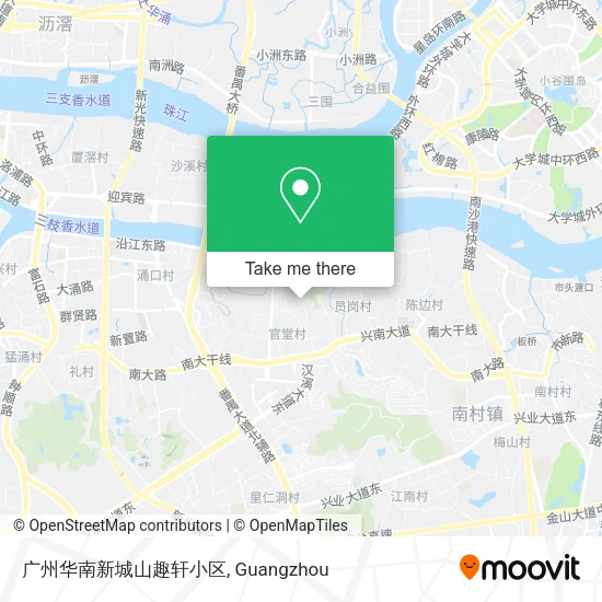 广州华南新城山趣轩小区 map