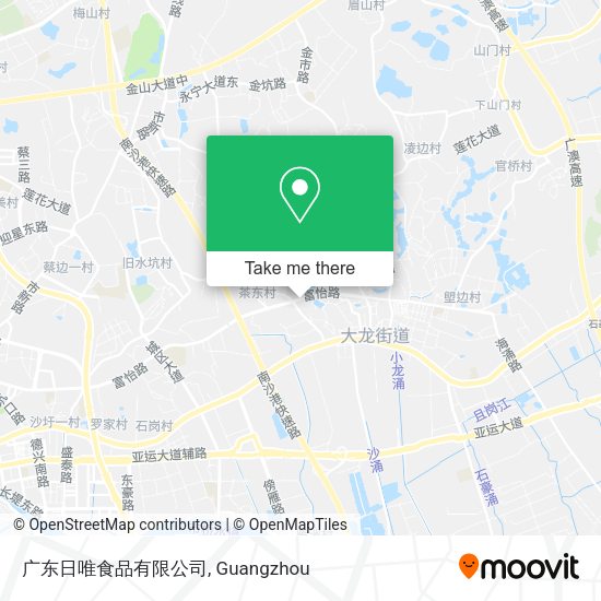 广东日唯食品有限公司 map