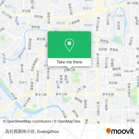 高社西新街小区 map