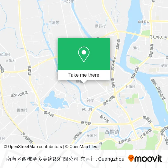 南海区西樵圣多美纺织有限公司-东南门 map