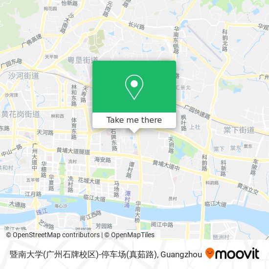 暨南大学(广州石牌校区)-停车场(真茹路) map
