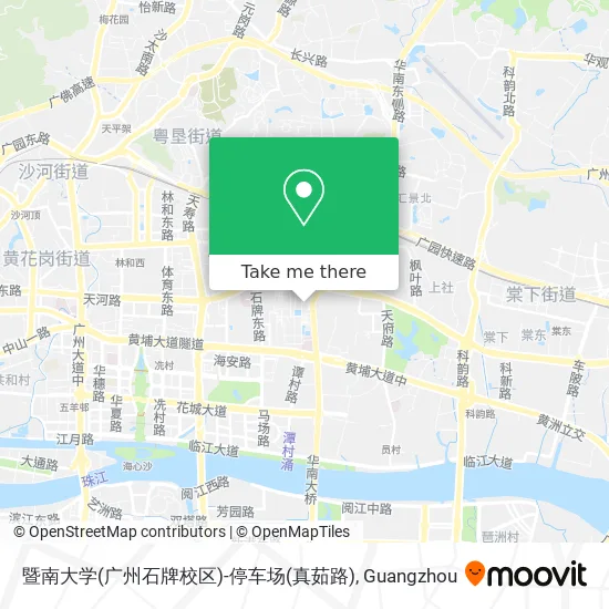 暨南大学(广州石牌校区)-停车场(真茹路) map
