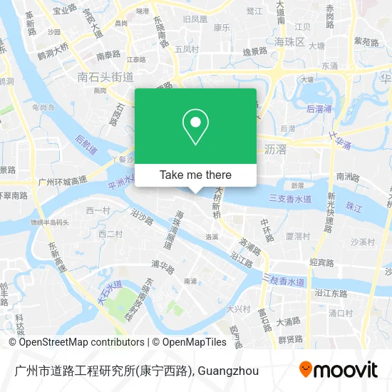 广州市道路工程研究所(康宁西路) map