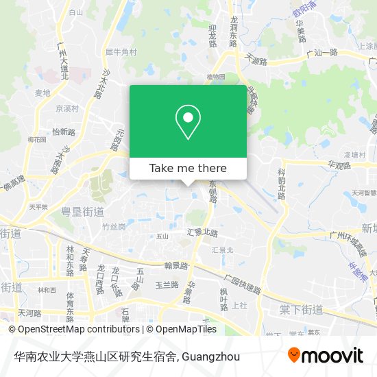 华南农业大学燕山区研究生宿舍 map