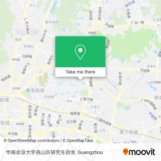 华南农业大学燕山区研究生宿舍 map