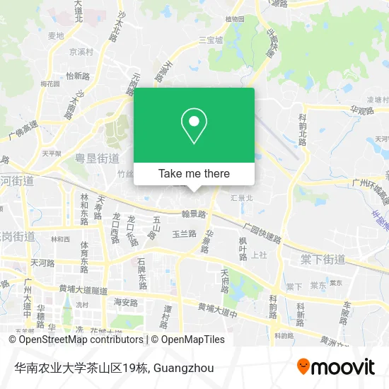 华南农业大学茶山区19栋 map