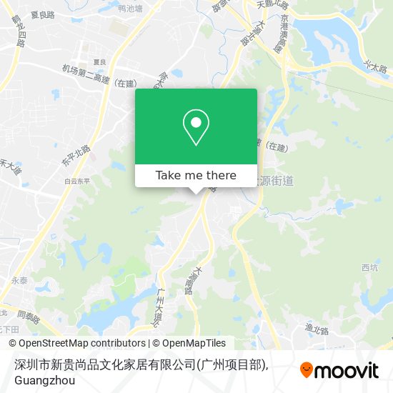 深圳市新贵尚品文化家居有限公司(广州项目部) map