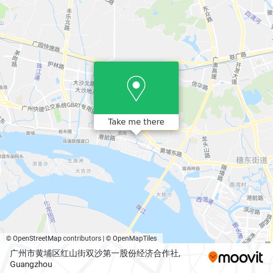 广州市黄埔区红山街双沙第一股份经济合作社 map