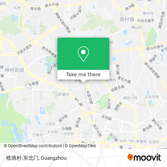 榄塘村-东北门 map