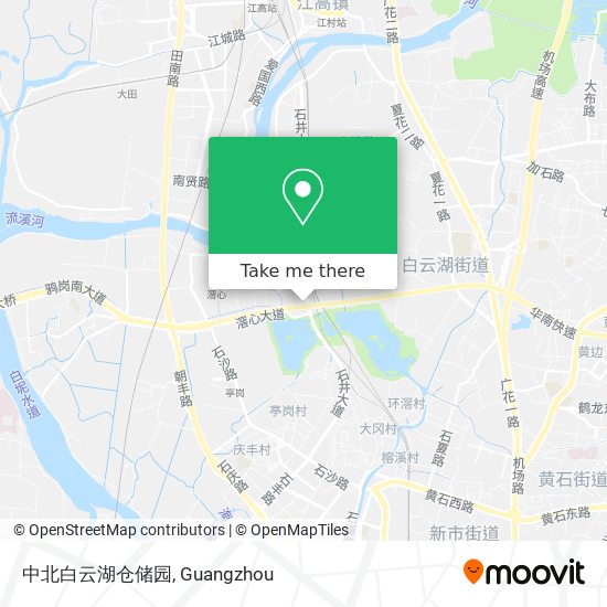 中北白云湖仓储园 map