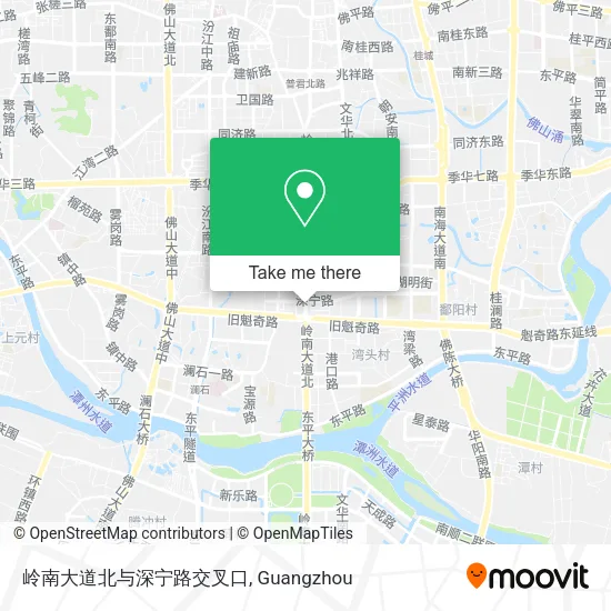 岭南大道北与深宁路交叉口 map