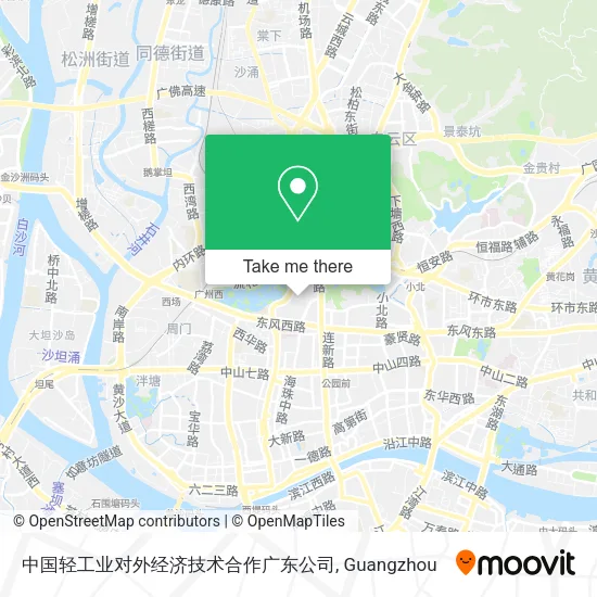 中国轻工业对外经济技术合作广东公司 map