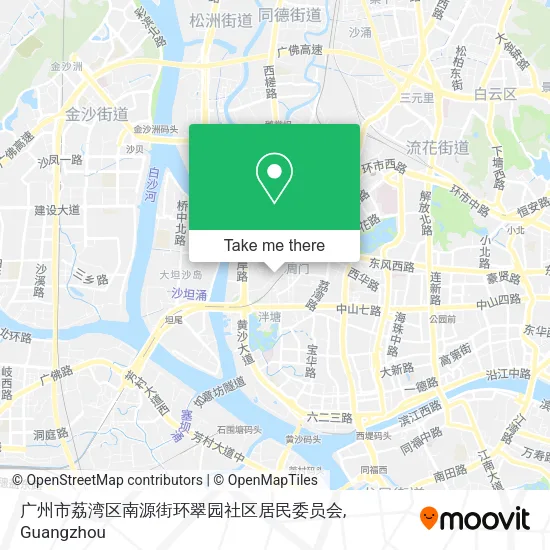 广州市荔湾区南源街环翠园社区居民委员会 map