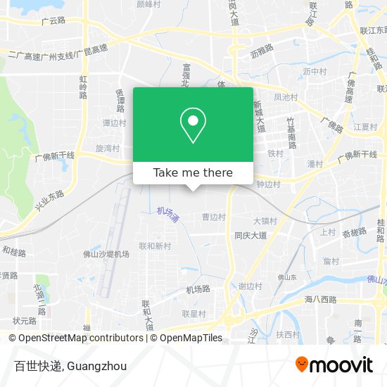 百世快递 map