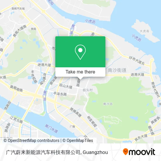 广汽蔚来新能源汽车科技有限公司 map