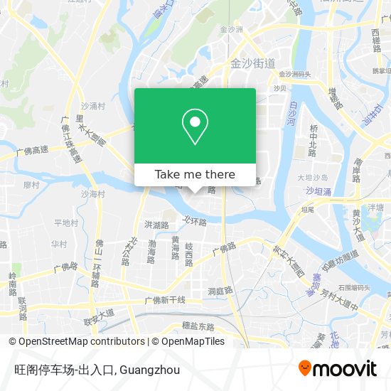 旺阁停车场-出入口 map