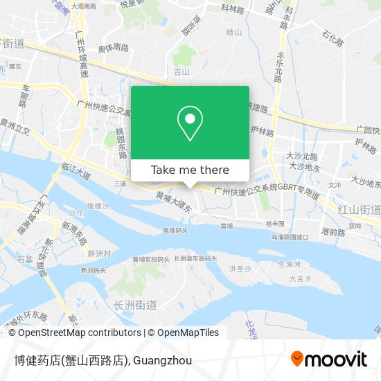 博健药店(蟹山西路店) map