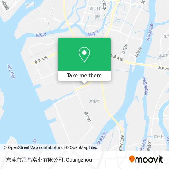 东莞市海昌实业有限公司 map