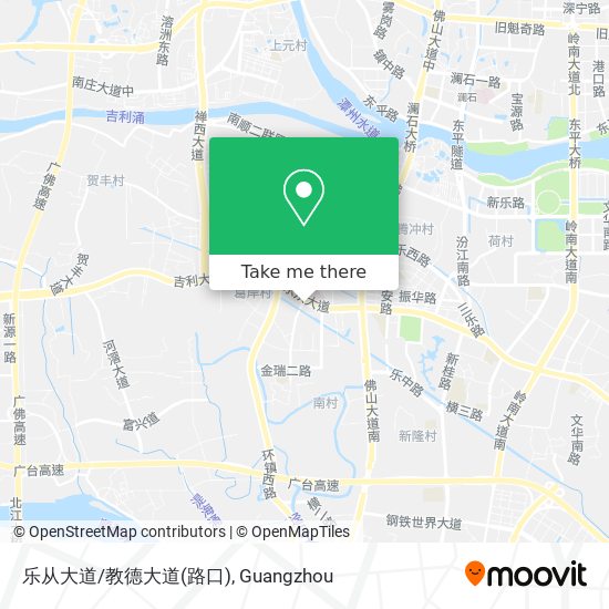 乐从大道/教德大道(路口) map