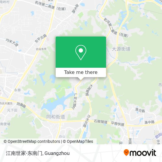 江南世家-东南门 map