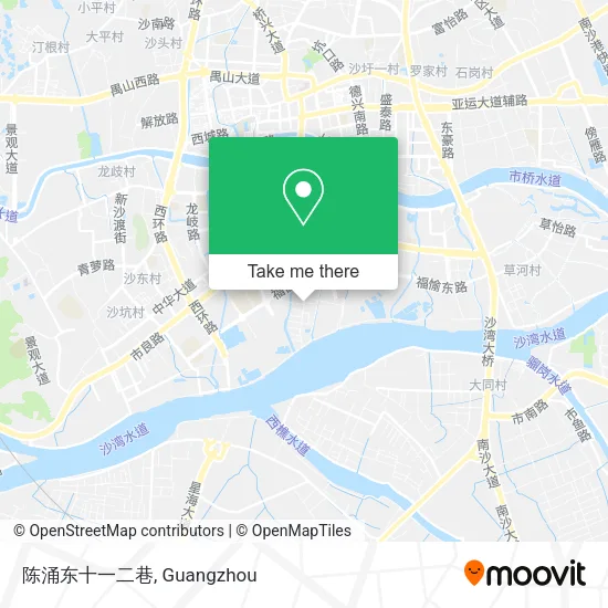 陈涌东十一二巷 map
