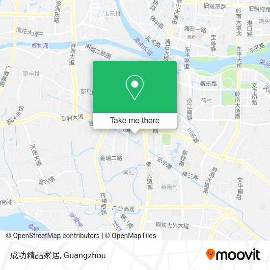 成功精品家居 map