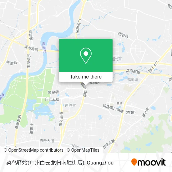 菜鸟驿站(广州白云龙归南胜街店) map