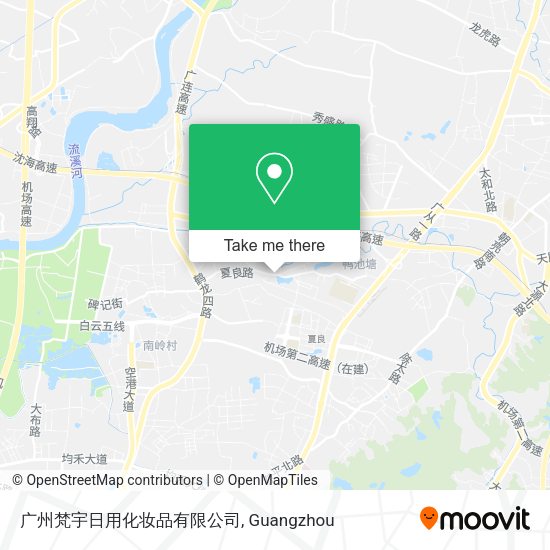 广州梵宇日用化妆品有限公司 map