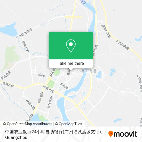 中国农业银行24小时自助银行(广州增城荔城支行) map