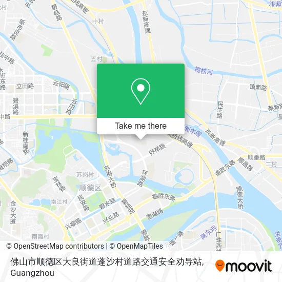佛山市顺德区大良街道蓬沙村道路交通安全劝导站 map