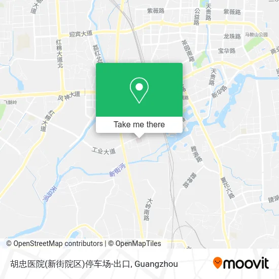 胡忠医院(新街院区)停车场-出口 map