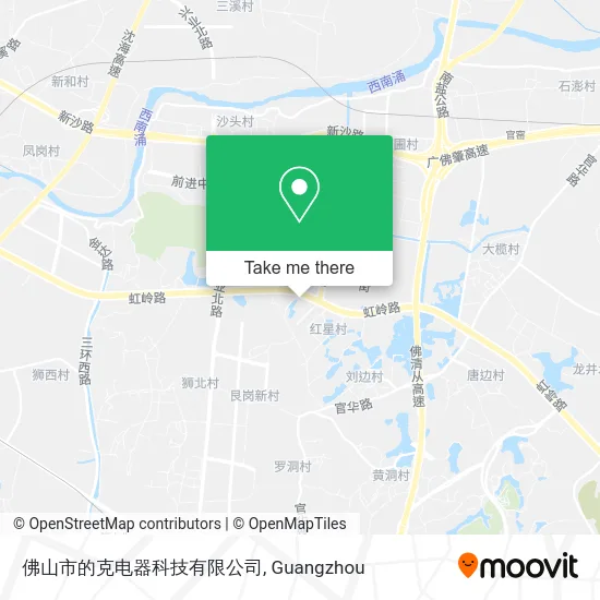 佛山市的克电器科技有限公司 map
