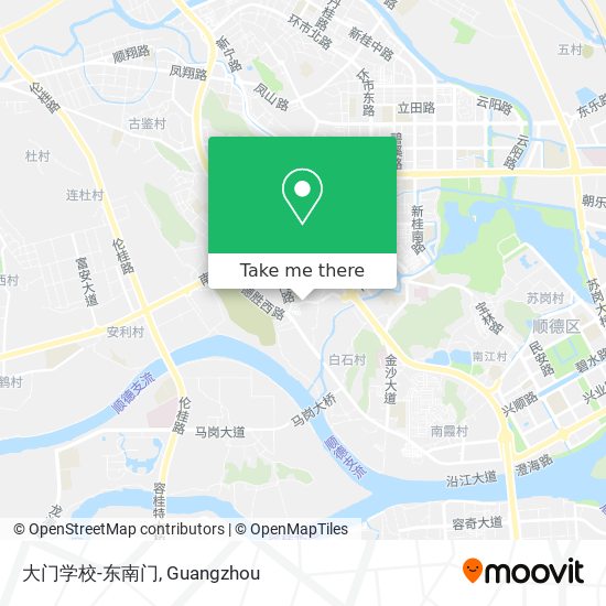 大门学校-东南门 map