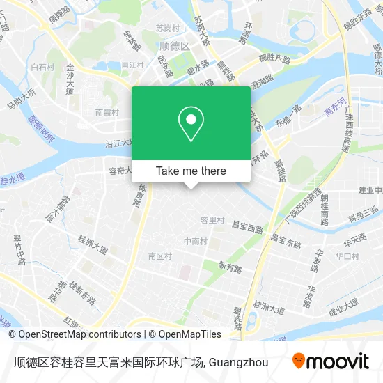 顺德区容桂容里天富来国际环球广场 map