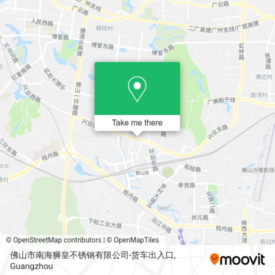 佛山市南海狮皇不锈钢有限公司-货车出入口 map