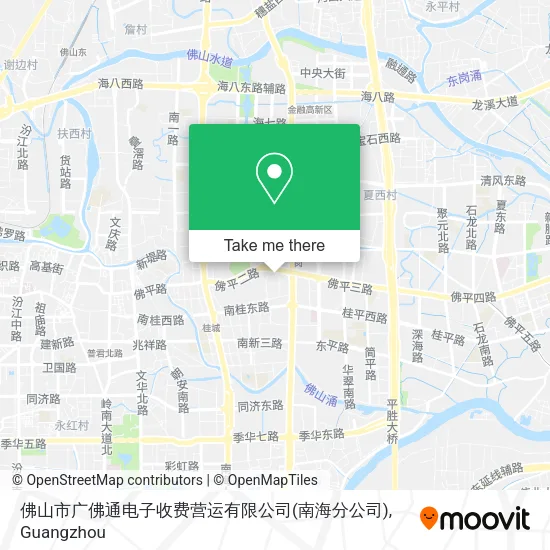 佛山市广佛通电子收费营运有限公司(南海分公司) map