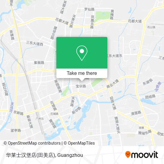 华莱士汉堡店(田美店) map