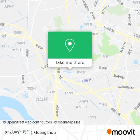 桂花村(1号门) map