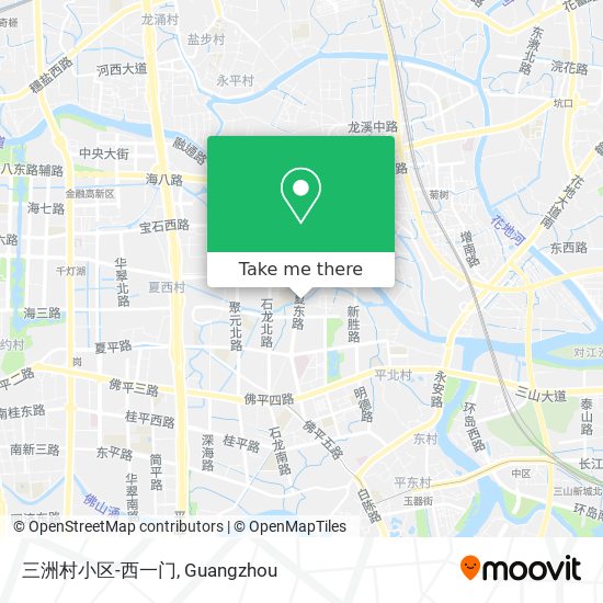 三洲村小区-西一门 map