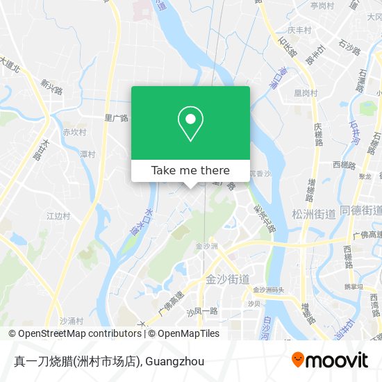 真一刀烧腊(洲村市场店) map