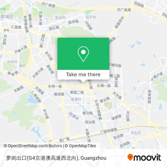 萝岗出口(G4京港澳高速西北向) map