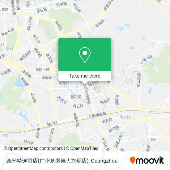 逸米精选酒店(广州萝岗佳大旗舰店) map