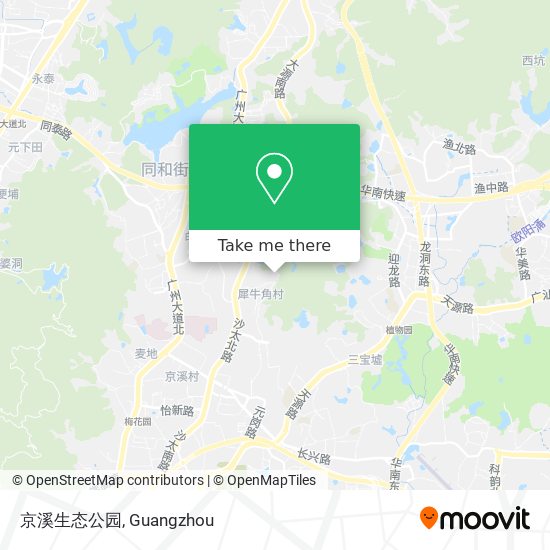 京溪生态公园 map