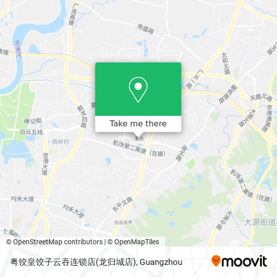 粤饺皇饺子云吞连锁店(龙归城店) map