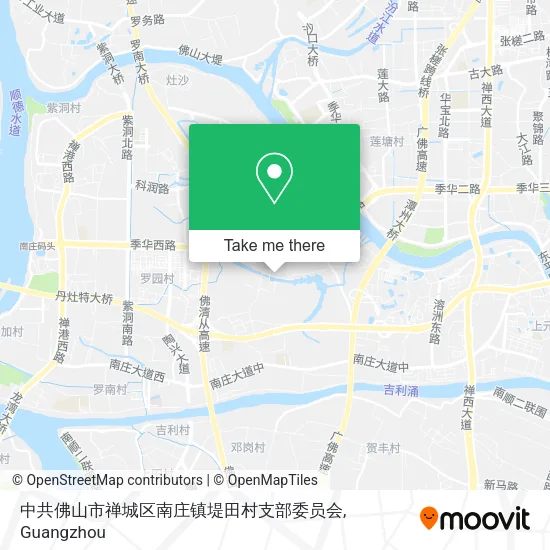 中共佛山市禅城区南庄镇堤田村支部委员会 map