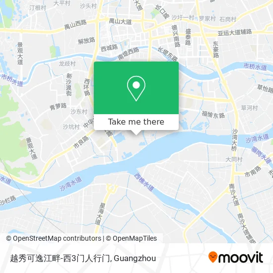 越秀可逸江畔-西3门人行门 map