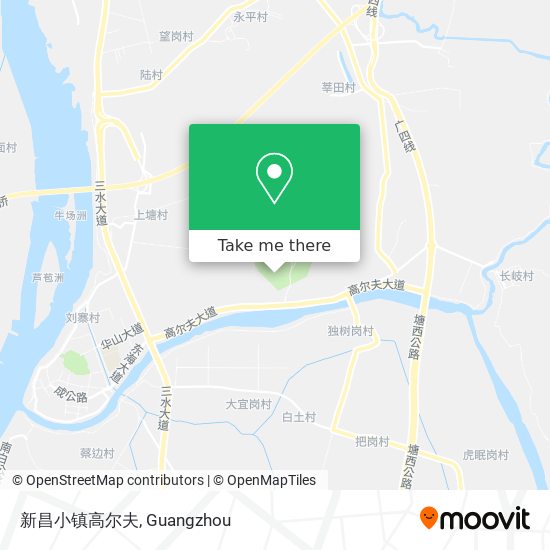 新昌小镇高尔夫 map