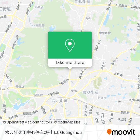 水云轩休闲中心停车场-出口 map